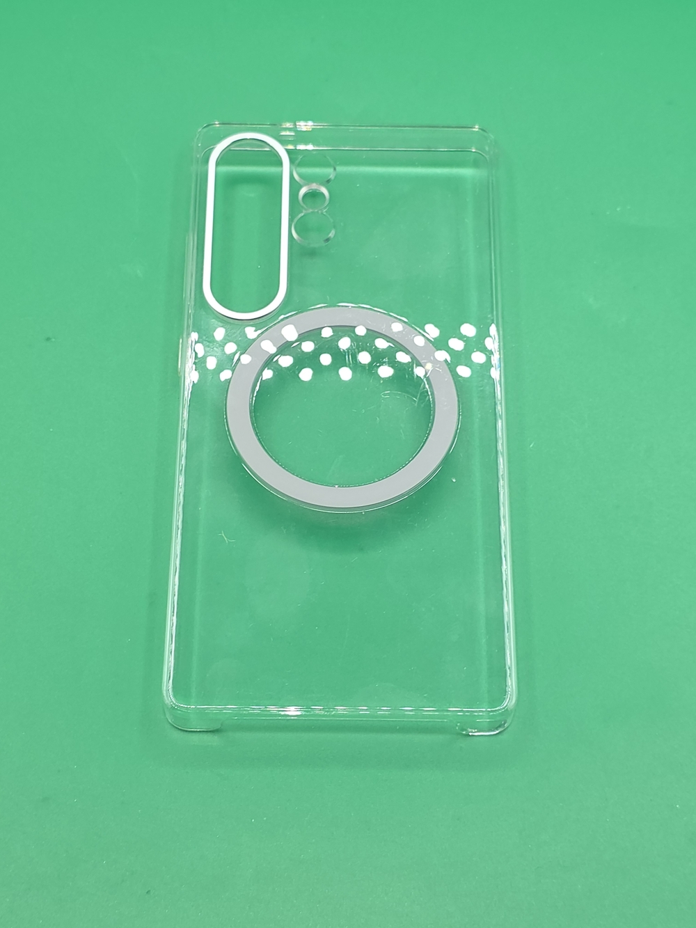 Samsung Clear Case with Silver Ring Grip